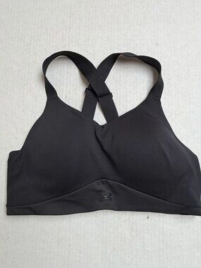 Under Armour Vanish Mid Crossback Wirefree Sports Bra 34 B Lined Padded Black